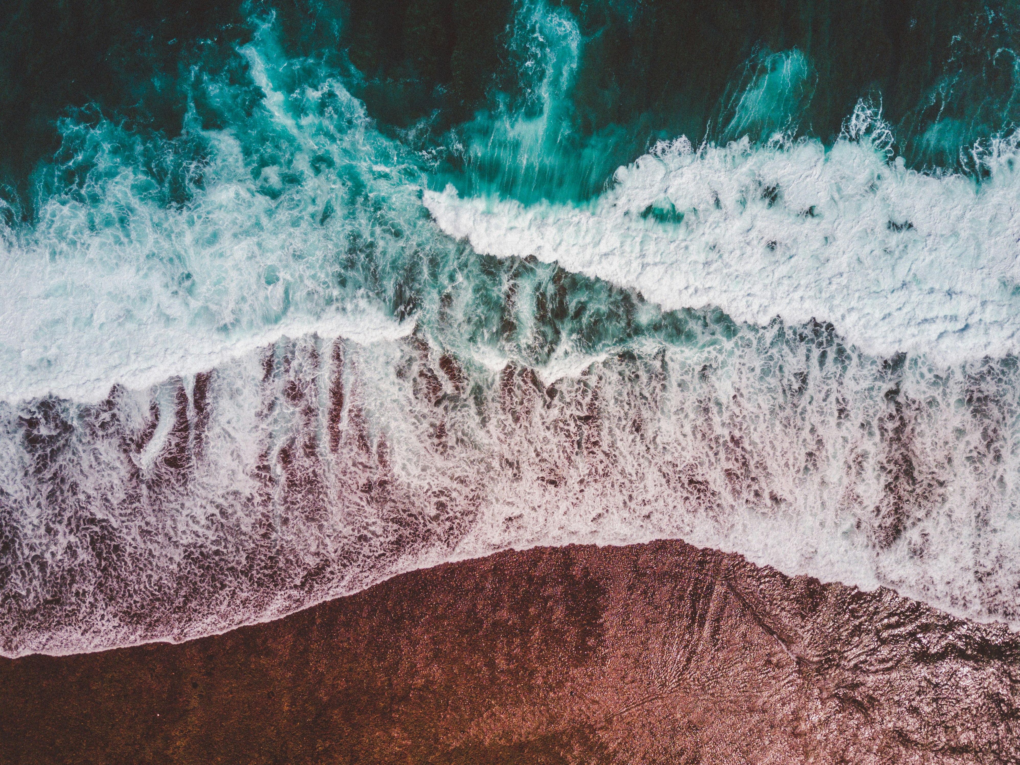 bird's eye view photo of coastline